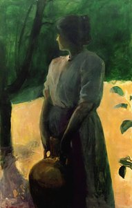 ピッチャーを持つ女性 作： Alejandro Cabeza