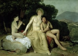 ヒヤシンスとキパリサスのアポロの歌と演奏、1831-34 作： Aleksander Ivanov