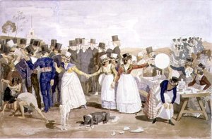 ポンテ・ミルヴィオに近いローマの10月の休日 作： Aleksandr Andreevich Ivanov
