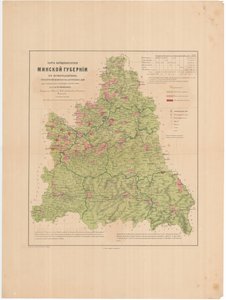 ミンスク州の告白の人口地図、1864年 作： Aleksandr Fyodorovich Rittikh