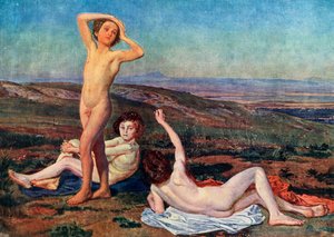 19世紀半ば、1939年、太陽を浴びる少年たち。 作： Aleksandr Ivanov