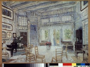 Arseny Koreshchenko (1870-1921) によるオペラ「魔法の鏡」の準備装飾 (A.Koreshchenko によるオペラ「魔法の鏡」の舞台デザイン)。 Alexander Yakovlevich Golovin (Alexander Golovin) (1863-1930) の作品、紙にグワッシュ 作： Aleksandr Jakovlevic Golovin
