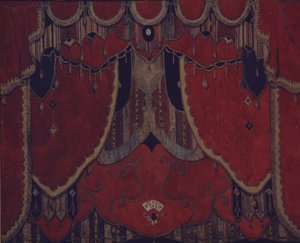 演劇劇のメインカーテンのデザイン1917年、M。レルモントフの仮面舞踏会 作： Aleksandr Jakovlevic Golovin