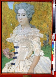 ""Portrait de marquise"" Peinture de Alexander Yakovlevich Golovin (Alexandre Golovine) (1863-1930) 1908 State Art Museum of Republic Tatarstan、カザン 作： Aleksandr Jakovlevic Golovin