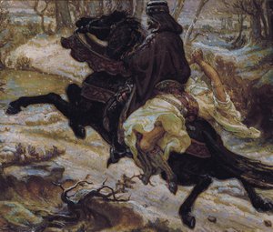 女性の捕虜とスラブの数 作： Aleksandr Jakovlevic Golovin