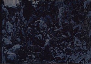E.グリーグ音楽へのバレエSolveigのステージデザイン、1922 作： Aleksandr Jakovlevic Golovin