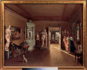 サンクトペテルブルク時代の芸術家アレクセイ (アレクシス) ヴェネツィアノフ (1780-1847) のスタジオ - 国立トレチャコ
