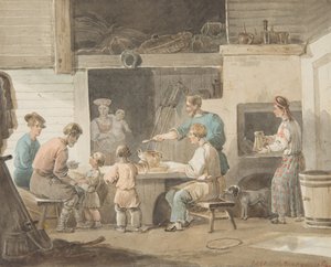 ランチタイム、1821 作： Aleksei Gavrilovich Venetsianov