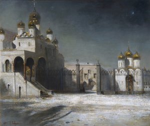 1878年のモスクワクレムリンの大聖堂広場