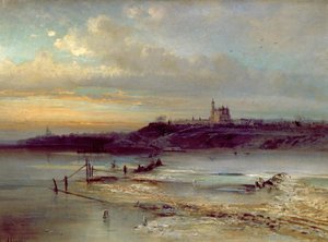 The Thaw, Yaroslavl 作： Alexei Kondratjewitsch Sawrassow