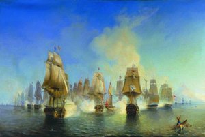 アトス海軍の戦い 作： Aleksei Petrovich Bogolyubov