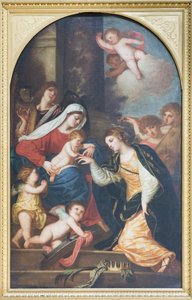 聖カタリナの神秘的な結婚式 作： Alessandro (1588 1648) Varotari
