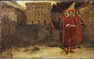ルカ・ピッティ イタリアの銀行家、宮殿（ピッティ宮殿）の前で 作： Alessandro Allori