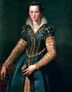 マリア・デ・メディチ、1555年。 作： Alessandro Allori