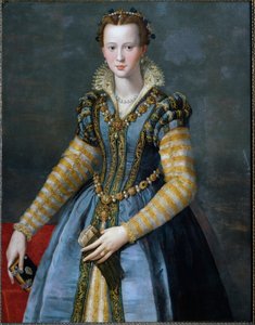 アンリ4世の妻であり、ルイ13世の母であるメディシス家のマリーの肖像 作： Alessandro Allori