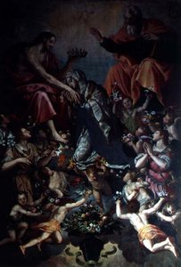 聖母の戴冠式 作： Alessandro Allori
