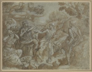 パリの審判、1583 年。 作： Alessandro Allori