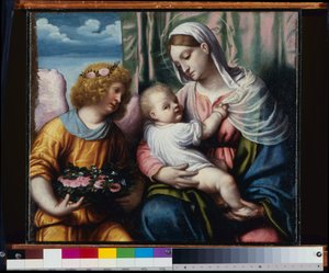 子供と天使とマドンナ 作： Alessandro Bonvicino Moretto