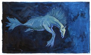 素晴らしい生き物: タツノオトシゴまたはタツノオトシゴの表現。 アレッサンドロ・ロナティの絵 作： アレッサンドロ・ロナティ