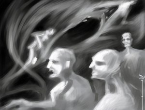 ファンタスティック クリーチャーズ: アレッサンドロ ロナティによるスペクトルのグループの描画 作： アレッサンドロ・ロナティ