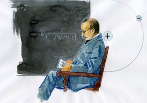Max Planck, saksalainen fyysikko (Saksalaisen fyysikon Max Planckin (1868-1947) muotokuva) 作： Alessandro Lonati
