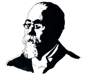 Cesare Lombroso (1835-1909) の肖像 イタリア犯罪学学校の創設者