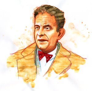フランスの精神科医で精神分析医のジャック・ラカンの肖像 (1901-1981) (フランスの精神分析医で精神科医のジャック・ラカンの肖像)