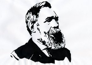 フリードリヒ・エンゲルス (1820-1895)、ドイツの社会主義理論家および政治家 (ドイツの哲学者、社会科学者、ジャーナリストのフリードリヒ・エンゲルス) の肖像