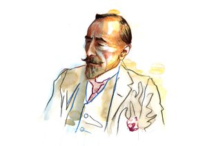 ジョセフ・コンラッドの肖像 (1857 - 1924)、1920 - 1923 年頃のイギリスの作家 (イギリスの作家ジョセフ・コンラッドの肖像)