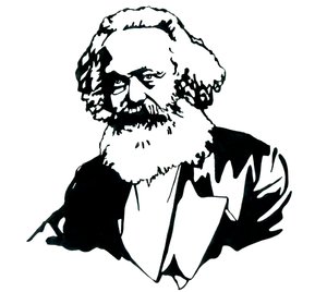 カール・マルクス (1818-1883)、哲学者、政治理論家の肖像