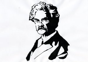 マーク・トウェインの肖像 (1835-1910)