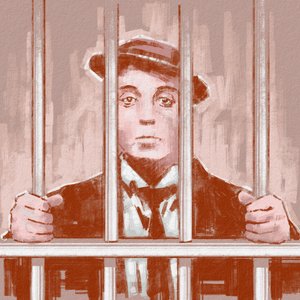 Retrato do diretor e ator Buster Keaton (ilustração)