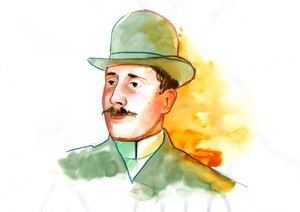 詩人ギヨーム・アポリネールの肖像 (1880-1918) (英国の詩人ギヨーム・アポリネール)