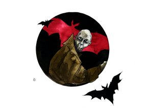 Representação do personagem Nosferatu o vampiro 作： アレッサンドロ・ロナティ