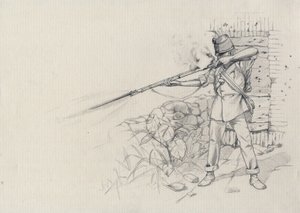 Segundo Império (1852-1870): atirador de infantaria, soldado do exército austríaco, austro-húngaro (austro-húngaro) 作： アレッサンドロ・ロナティ