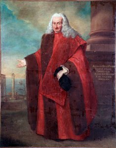 ヴェネツィア共和国元老院議員アンジェロ・メンモ1世の肖像 アレッサンドロ・ロンギ（1733-1813）作 1770 Sun 181x143 cm ヴェネツィア、コレール美術館 作： Alessandro Longhi