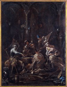 Bizarrerie (Oddie) 絵画 Alessandro Magnasco dit il Lissandrino (1667-1749) Dim 58x44 cm Genes, Musei di Strada Nuova (ex Palazzo Bianco) 作： Alessandro Magnasco