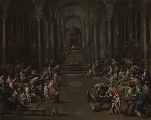 シナゴーグ、1725-35 作： Alessandro Magnasco