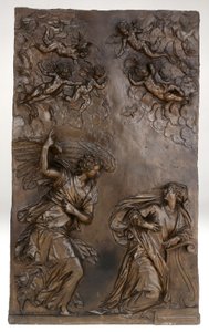 受胎告知、1583年頃 作： Alessandro Vittoria