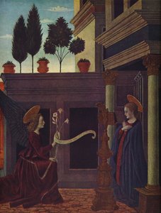 受胎告知、c1449-1454 作： Alesso Baldovinetti