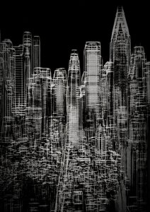 モデル、2020年 (白黒写真) 作： Alex Caminker