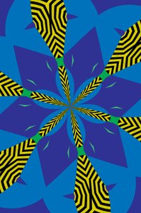 flowers #22,2019,(ミクストメディア) 作： Alex Caminker