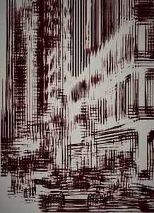 都市の弦、2020年、（ミクストメディア） 作： Alex Caminker