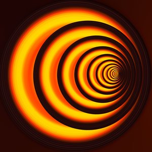 underground path(orange),2019,(mixed media) 作： Alex Caminker