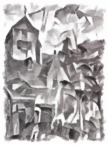 ビュー（黒）＃6、2016、 作： Alex Caminker