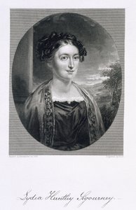リディア・ハントリー・シガニー（1791-1865）、バートが刻印