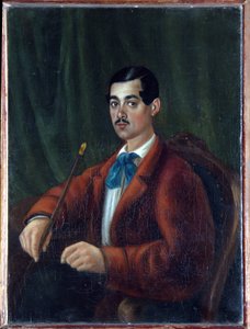 自画像。 ロシアの作家、ロマンティックな詩人、マルリンスキーの仮名で知られており、1825 年のデカブリスト蜂起またはデカブリスト蜂起のメンバーで、コーカサスに強制送還されました。 作： Alexander Alexandrovich Bestuzhev Marlinsky