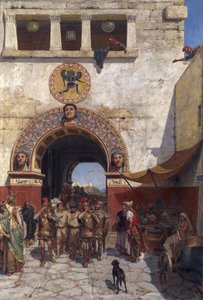 エトルリア、ヴォルテッラの門 作： Alexander Alexandrovich Svedomsky