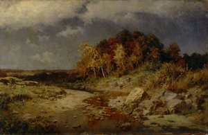 風の強い秋の日、1903 年 作： Alexander Alexeyevich Kiselev