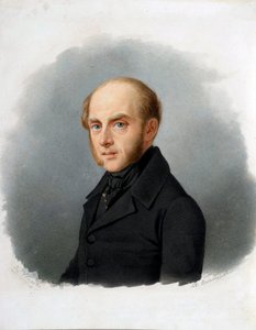 セルゲイ・ウヴァロフ伯爵 (1786-1855) の肖像、ロシアの政治家 - アレクサンドル・アレクセイヴィッチ・ヴァシリエフスキー (1794-1849) 作、1840年代初頭 - セルゲイ・セミオノヴィッチ・ウヴァロフ伯爵 (1786-1855) の肖像画 - アレクサンド作 作： Alexander Alexeyevich Vasilyevsky